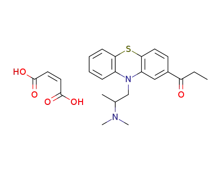Molecular Structure of 3568-23-8 (propiomazine hydrogen maleate)