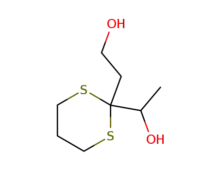 Molecular Structure of 86040-09-7 (1-[2-(2-Hydroxy-ethyl)-[1,3]dithian-2-yl]-ethanol)