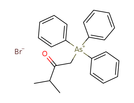 Molecular Structure of 121077-68-7 (Arsonium, (3-methyl-2-oxobutyl)triphenyl-, bromide)