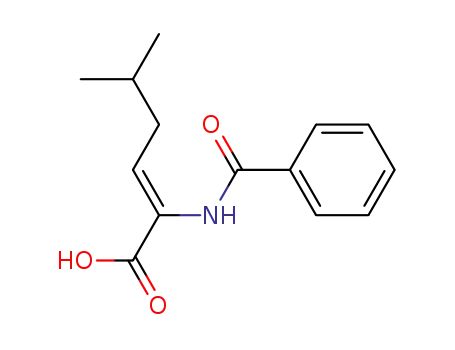 (Z)-2-benzamido-5-methyl-2-hexenoic acid