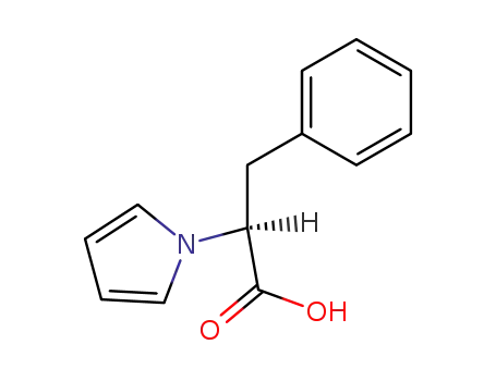 Molecular Structure of 46687-57-4 (3-PHENYL-2-(1H-PYRROL-1-YL)PROPANOIC ACID)