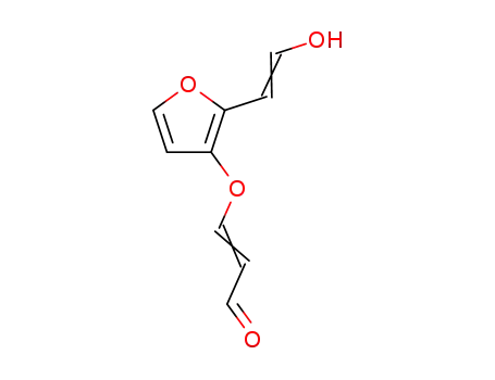 Molecular Structure of 111008-70-9 ((E)-3-[2-((Z)-2-Hydroxy-vinyl)-furan-3-yloxy]-propenal)
