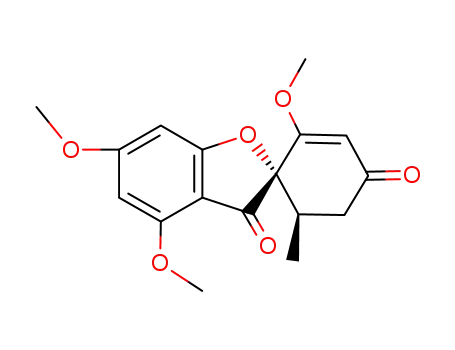 Spiro(benzofuran-2(3H),1-(2)cyclohexene)-3,4-dione, 2,4,6-trimethoxy-6-methyl-