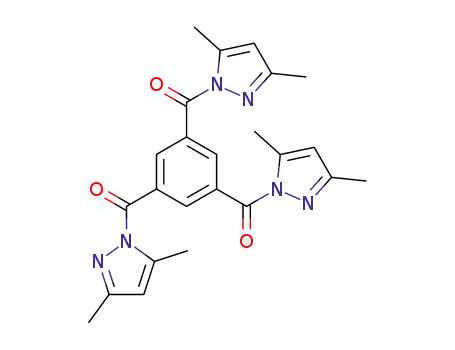 Molecular Structure of 118927-16-5 (1-{3,5-bis[(3,5-dimethyl-1H-pyrazol-1-yl)carbonyl]benzoyl}-3,5-dimethyl-1H-pyrazole)