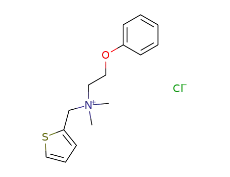 Dimethyl(2-phenoxyethyl)(2-thienylmethyl)ammonium chloride