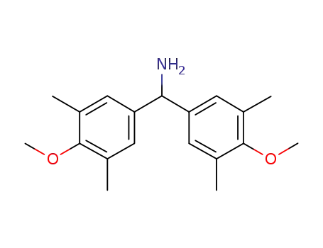 Molecular Structure of 1072879-54-9 (3,3',5,5'-tetramethyl-4,4'-dimethoxy benzhydrylamine)
