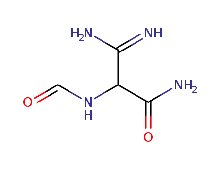 Molecular Structure of 100191-43-3 (Propanamide, 3-amino-2-(formylamino)-3-imino-)