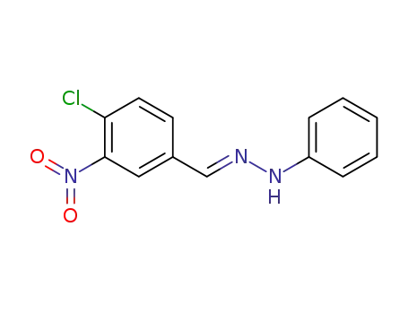 Molecular Structure of 59670-78-9 (4-chloro-3-nitro-benzaldehyde phenylhydrazone)