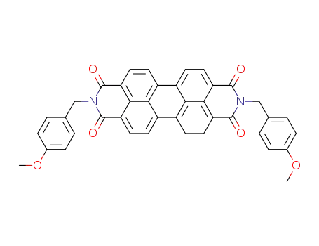 Molecular Structure of 83524-75-8 (2,9-bis(p-methoxybenzyl)anthra[2,1,9-def:6,5,10-d'e'f']diisoquinoline-1,3,8,10(2H,9H)-tetrone)