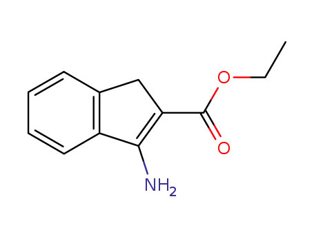 Molecular Structure of 195067-13-1 (1H-Indene-2-carboxylicacid,3-amino-,ethylester(9CI))