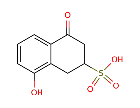 Molecular Structure of 861353-26-6 (5-hydroxy-1-oxo-1,2,3,4-tetrahydronaphthalene-3-sulfonic acid)