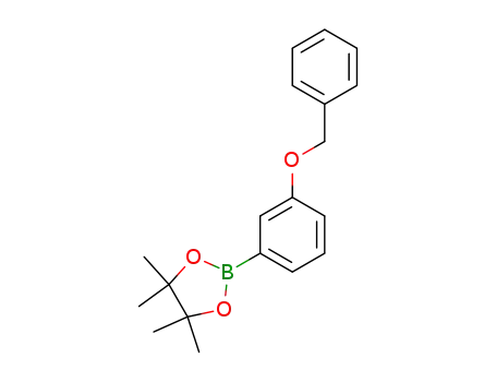 Molecular Structure of 765908-38-1 (2-(3-BENZYLOXYPHENYL)-4,4,5,5-TETRAMETHYL-1,3,2-DIOXABOROLANE)