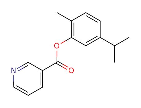 Molecular Structure of 35931-29-4 (5-isopropyl-o-tolyl nicotinate)