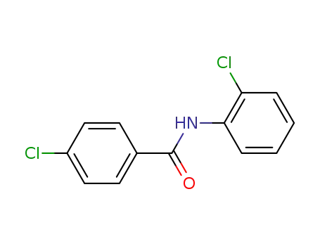 Molecular Structure of 49747-48-0 (4-Chloro-N-(2-chlorophenyl)benzaMide, 97%)