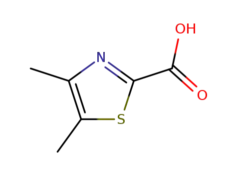 Molecular Structure of 79312-41-7 (2-Thiazolecarboxylic  acid,  4,5-dimethyl-)