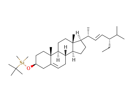 tert-butyl(((3S,8S,9S,10R,13R,14S,17R)-17-((2R,5S,E)-5-ethyl-6-methylhept-3-en-2-yl)-10,13-dimethyl-2,3,4,7,8,9,10,11,12,13,14,15,16,17-tetradecahydro-1H-cyclopenta[a]phenanthren-3-yl)oxy)dimethylsilane
