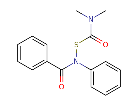 Molecular Structure of 112308-00-6 (Benzamide, N-[[(dimethylamino)carbonyl]thio]-N-phenyl-)