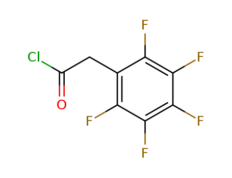 Molecular Structure of 832-72-4 ((2,3,4,5,6-pentafluorophenyl)acetyl chloride)