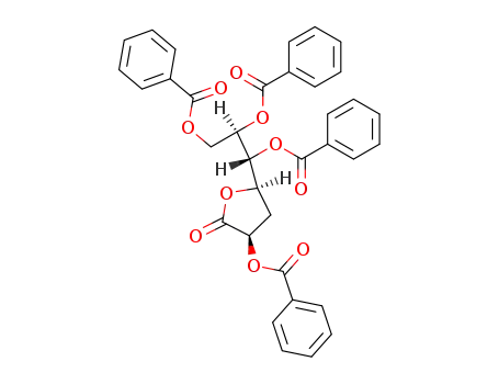 2,5,6,7-tetra-O-benzoyl-3-deoxy-D-galacto-heptono-1,4-lactone