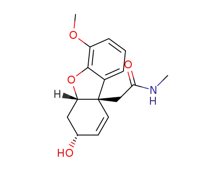 Molecular Structure of 1268868-68-3 ((5aS,7R,9aS)-6,7-dihydro-7-hydroxy-4-methoxy-N-methyl-9a(5aH)-dibenzofuranacetamide)
