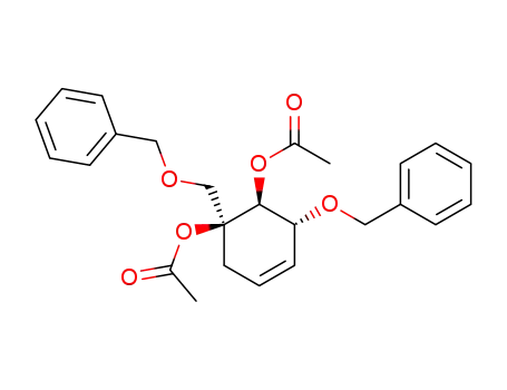 (3R,4S,5S)-4,5-O-acetyl-3-O-benzyl-5-((benzyloxy)methyl)-1-cyclohexene-3,4,5-triol
