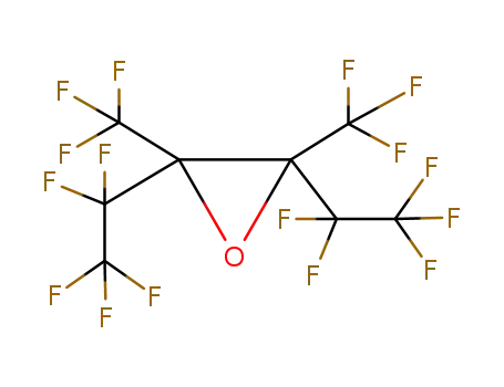 Molecular Structure of 93830-85-4 (Oxirane, 2,3-bis(pentafluoroethyl)-2,3-bis(trifluoromethyl)-, trans-)