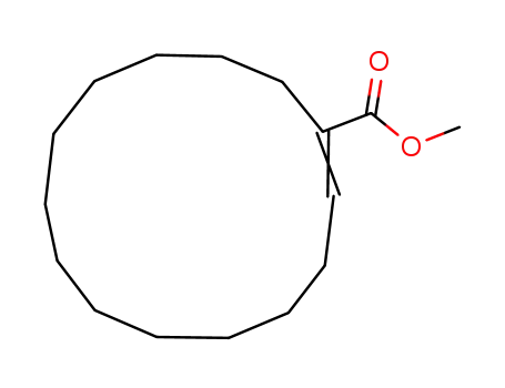 Molecular Structure of 892127-39-8 (methyl cyclotetradec-1-ene-1-carboxylate)