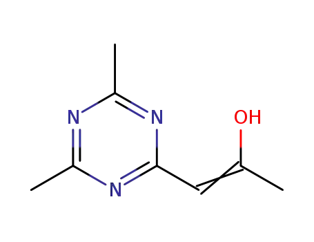 Molecular Structure of 138606-48-1 (1-Propen-2-ol, 1-(4,6-dimethyl-1,3,5-triazin-2-yl)-)
