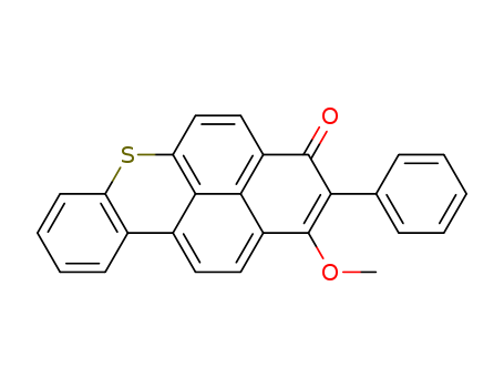3H-Naphtho[2,1,8-mna]thioxanthen-3-one,1-methoxy-2-phenyl-