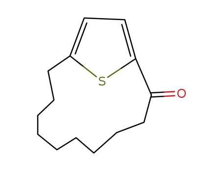 Molecular Structure of 886-42-0 (15-Thiabicyclo[10.2.1]pentadeca-1(14),12-dien-2-one)