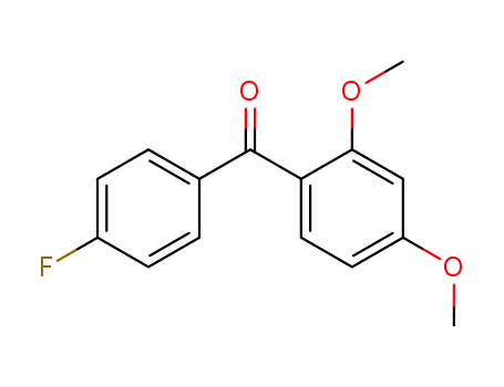 Molecular Structure of 7359-15-1 (2,4-dimethoxy-4'-fluorobenzophenone)