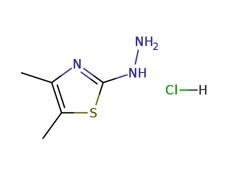 Molecular Structure of 128608-50-4 (2-HYDRAZINO-4,5-DIMETHYL-1,3-THIAZOLE)