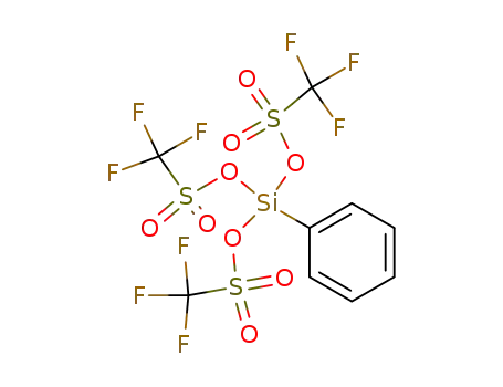 Molecular Structure of 27607-81-4 (Methanesulfonic acid, trifluoro-, phenylsilylidyne ester)