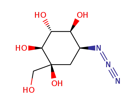 (1S,2S,3R,4S,5S)-1-azido-5-hydroxymethyl-2,3,4,5-tetrahydroxycyclohexane