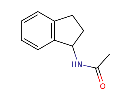 Molecular Structure of 10408-91-0 (N-INDAN-1-YL-ACETAMIDE)
