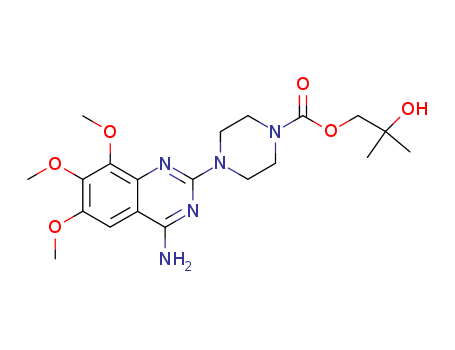 2-hydroxy-2-methylpropyl 4-(4-amino-6,7,8-trimethoxyquinazolin-2-yl)piperazine-1-carboxylate