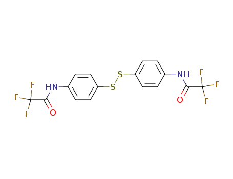 Molecular Structure of 131042-42-7 (2,2,2-trifluoro-N-(4-{[4-(2,2,2-trifluoroacetylamino)phenyl]disulfanyl}phenyl)acetamide)