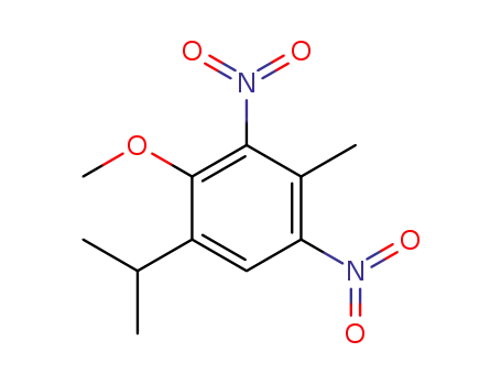 Molecular Structure of 852602-78-9 (1-isopropyl-2-methoxy-4-methyl-3,5-dinitrobenzene)