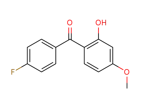 Molecular Structure of 3602-47-9 (4-FLUORO-2'-HYDROXY-4'-METHOXYBENZOPHENONE)