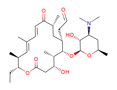 Molecular Structure of 56689-42-0 (de-epoxy rosamicin)