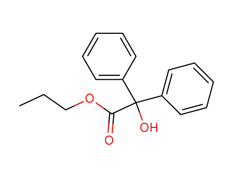 Molecular Structure of 94006-12-9 (propyl diphenylglycolate)