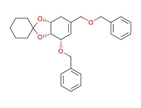 (1R,2R,3S)-3-O-Benzyl-5-benzyloxymethyl-1,2-O-cyclohexylidene-cyclohex-4-en-1,2,3-triol