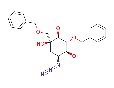 (1S,2S,3R,4S,5S)-1-azido-3-O-benzyl-5-((benzyloxy)methyl)cyclohexane-2,3,4,5-tetrol