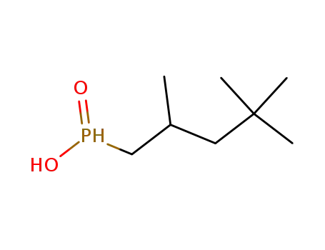 Molecular Structure of 144900-28-7 (2,4,4-trimethyl-1-pentyl hypophosphorous acid)