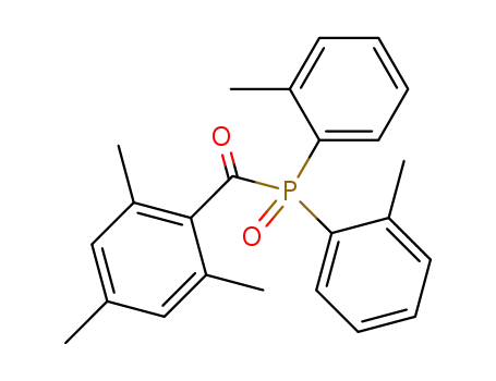 Molecular Structure of 84455-37-8 ((2,4,6-Trimethylbenzoyl)bis(o-tolyl)phosphine oxide)
