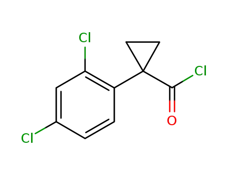 Molecular Structure of 83783-49-7 (1-(2,4-dichlorophenyl)cyclopropanecarbonyl chloride)