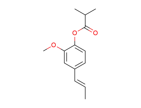 Molecular Structure of 84604-51-3 ((E)-2-methoxy-4-prop-1-enylphenyl isobutyrate)