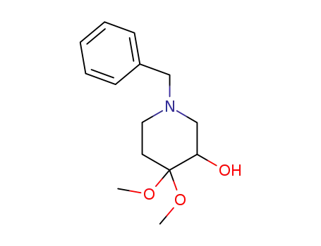 Molecular Structure of 83763-31-9 (1-BENZYL-3-HYDROXY-4-DIMETHOXY-PIPERIDINE)