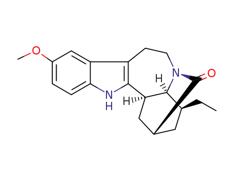 Molecular Structure of 2637-13-0 (12-methoxy-ibogamin-19-one)
