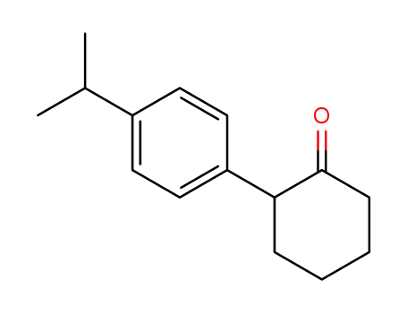 Molecular Structure of 84604-97-7 (2-[4-(isopropyl)phenyl]cyclohexan-1-one)